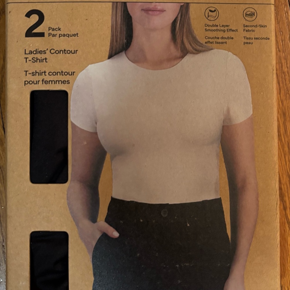 2 Frank & Oak Black Contour T-shirt (set of 2)